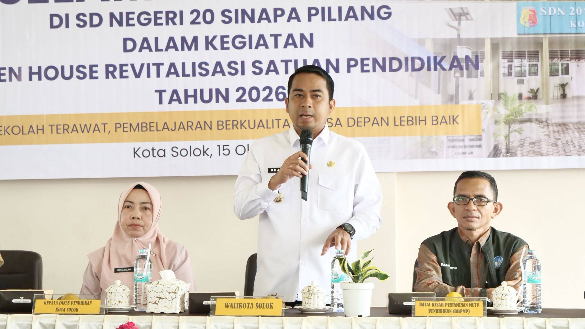 Wali Kota Solok Tinjau Hasil Revitalisasi SDN 20 Sinapa Piliang