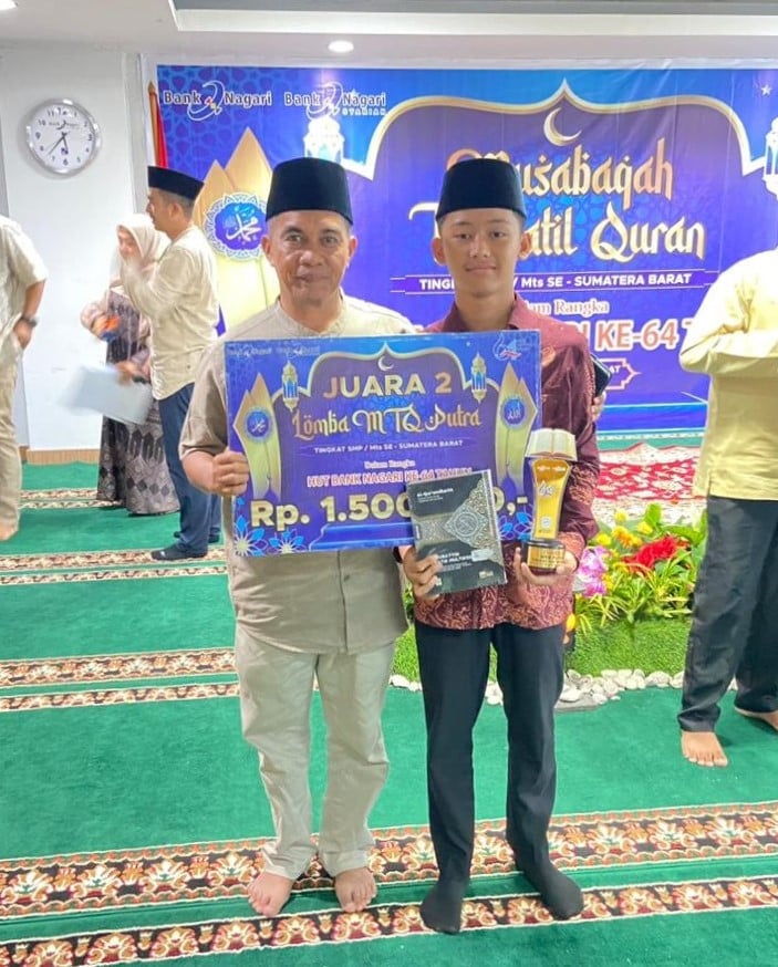 Siswa SMPN 1 Solok Raih Juara 2 MTQ Tingkat Sumatera Barat