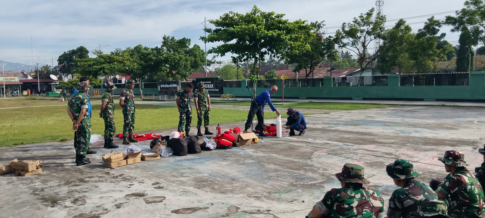 Damkar Kota Solok Gandeng Kodim 0309 Bangun Sistem Kesiapsiagaan Kebakaran Bersama