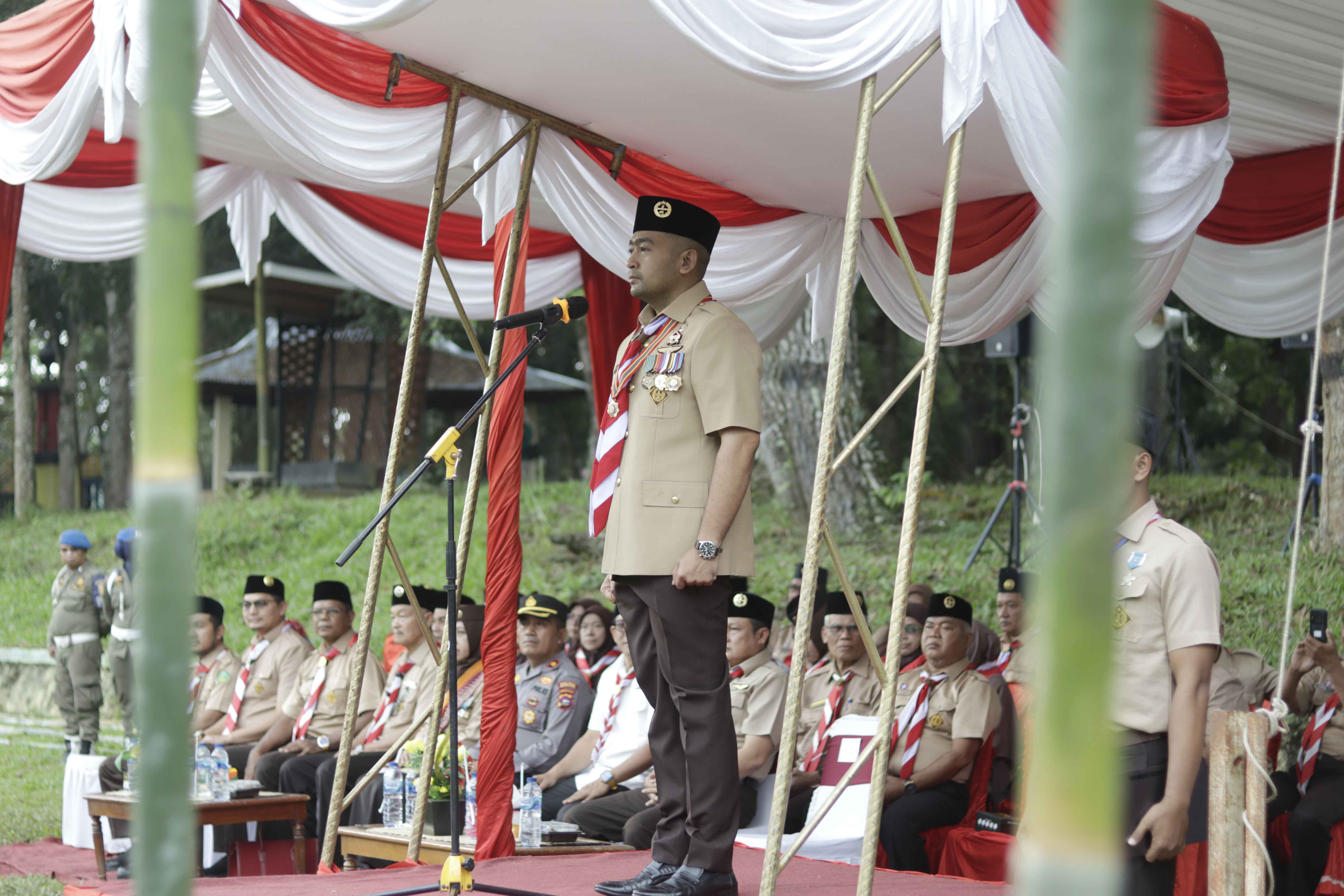 Audy Joinaldi Ajak Peserta Tingkatkan Kualitas Pembina pada Gala Harsa Sang Karana