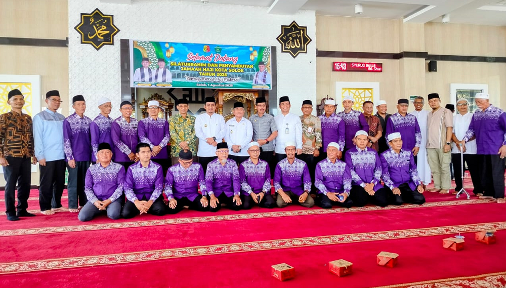 Pemko Solok Sambut Kepulangan Haji, Jemaah Merasa Bangga dan Terharu