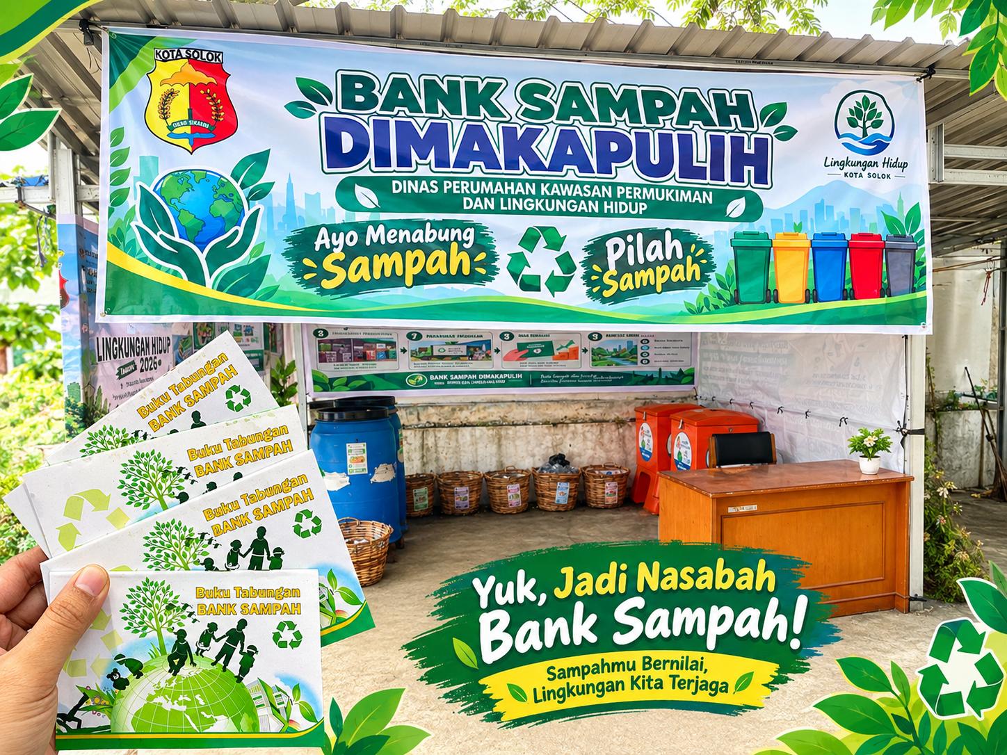 Bank Sampah DIMAKAPULIH Kota Solok Dorong Pemilahan Sampah Bernilai Ekonomi