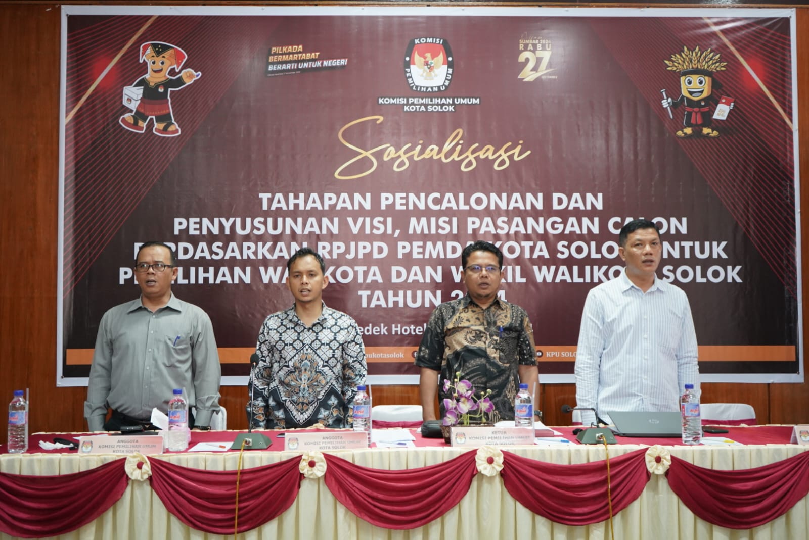 Pencalonan Sudah Dekat, KPU Kota Solok Segera Sosialisasikan Ketentuan Visi Misi Calon