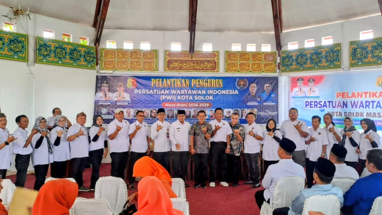 PWI Kota Solok Periode 2026–2029 Resmi Dikukuhkan, Dorong Sinergi Pers dan Pemerintah