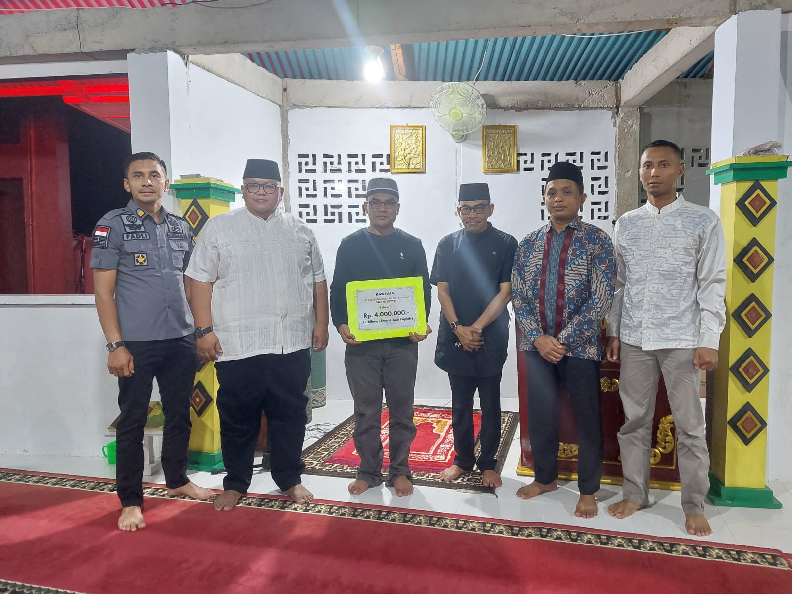 Jamaah Masjid Al Maghfirah Lapas Kelas II B Solok Dikunjungi Tim Safari Ramadan