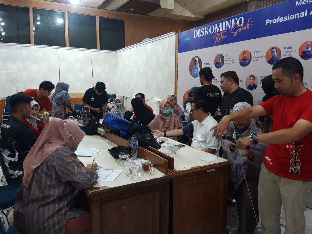 Pastikan Kondisi Pegawai Fit, Dinas Kominfo Lakukan Cek Kesehatan