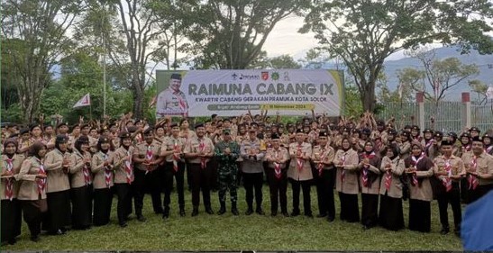 Danramil 01/Kota Solok Hadiri Pembukaan Kegiatan Raimuna ke IX Kwartir Cabang Gerakan Pramuka Kota Solok 2024