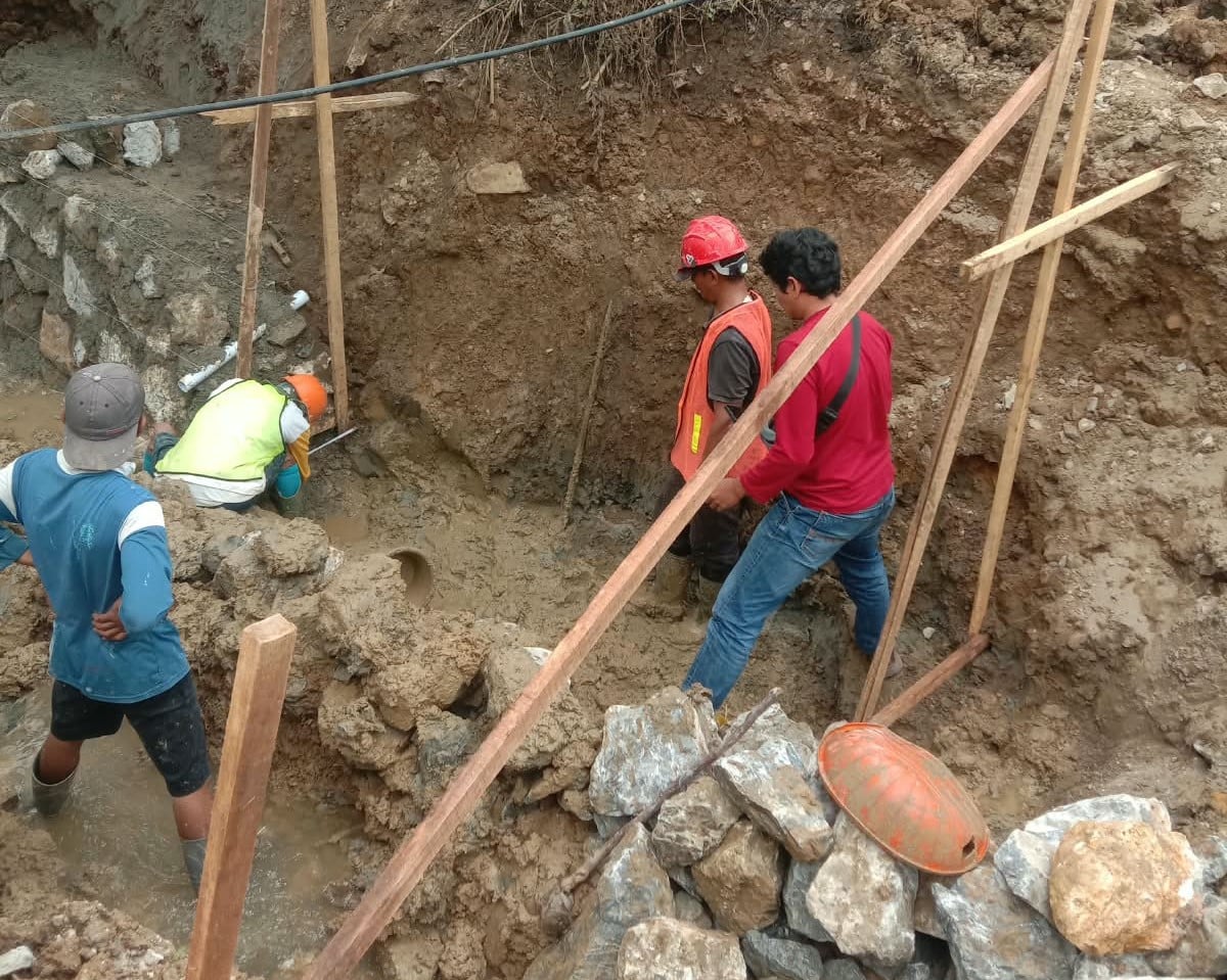 PUPR Kota Solok Lanjutkan Pembangunan Irigasi di Tabek Patah