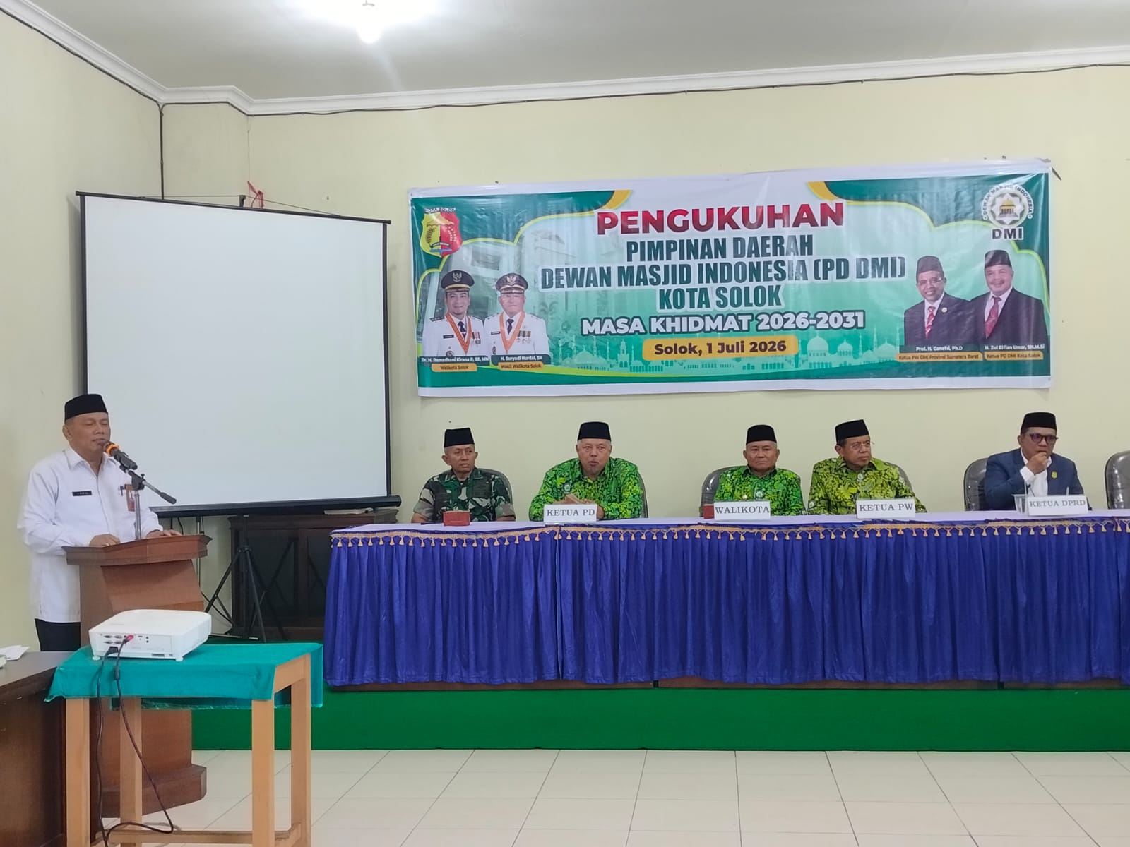 Pengurus DMI Kota Solok Periode 2026–2031 Dikukuhkan, Kemenag Dorong Masjid jadi Episentrum Solusi Umat
