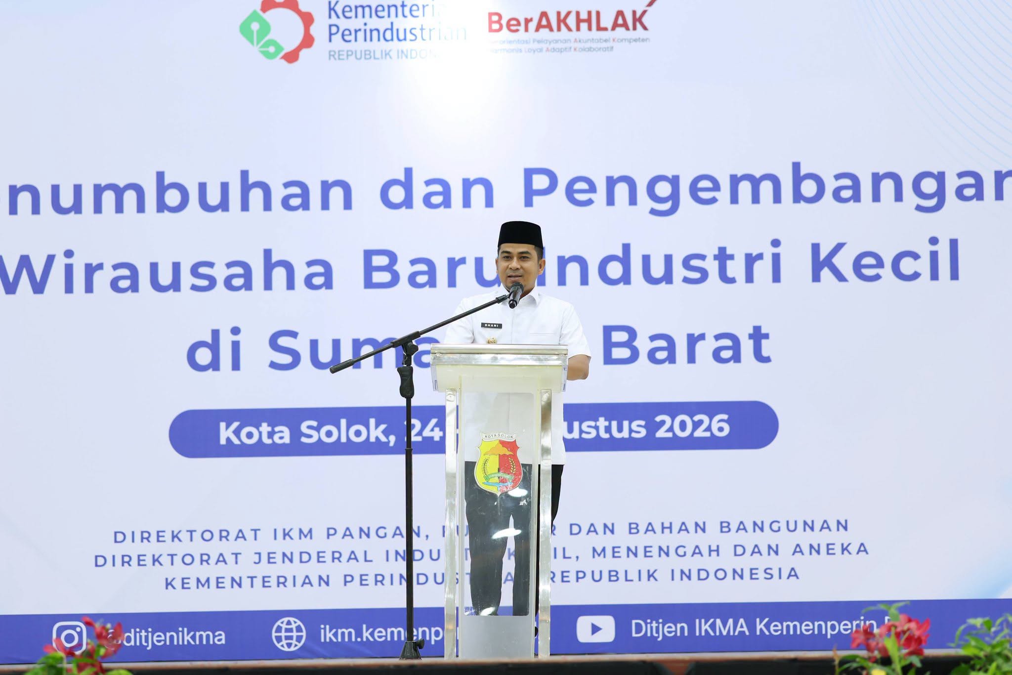 Wali Kota Solok Buka Pelatihan Calon Wirausaha Baru bagi Pelaku IKM