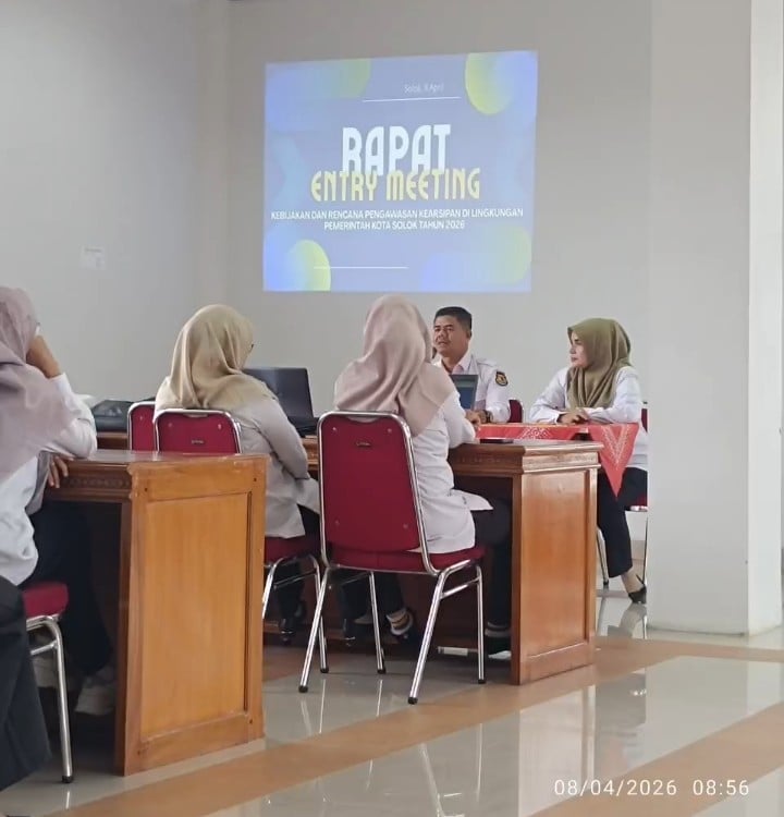 Pengelolaan Arsip Diperkuat, Pemko Solok Gelar Entry Meeting Kearsipan 2026