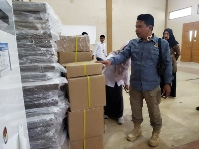 Pilkada 2024, Sebanyak 59.587 Surat Suara Tiba di KPU Kota Solok