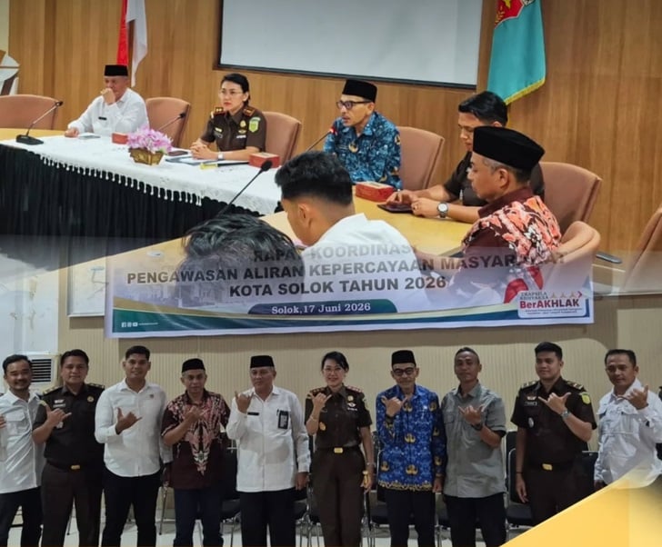 Rakor PAKEM Kota Solok Perkuat Sinergi Lintas Instansi Jaga Kondusivitas Daerah