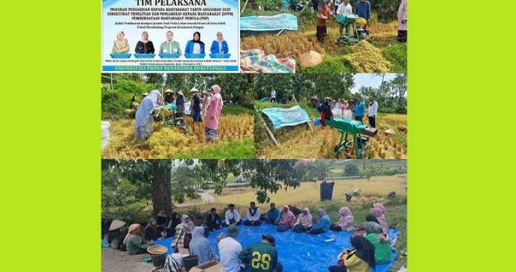 UPNB Laksanakan Program Pengabdian Masyarakat di Kota Solok, Dorong Petani Manfaatkan Jerami Jadi Kompos