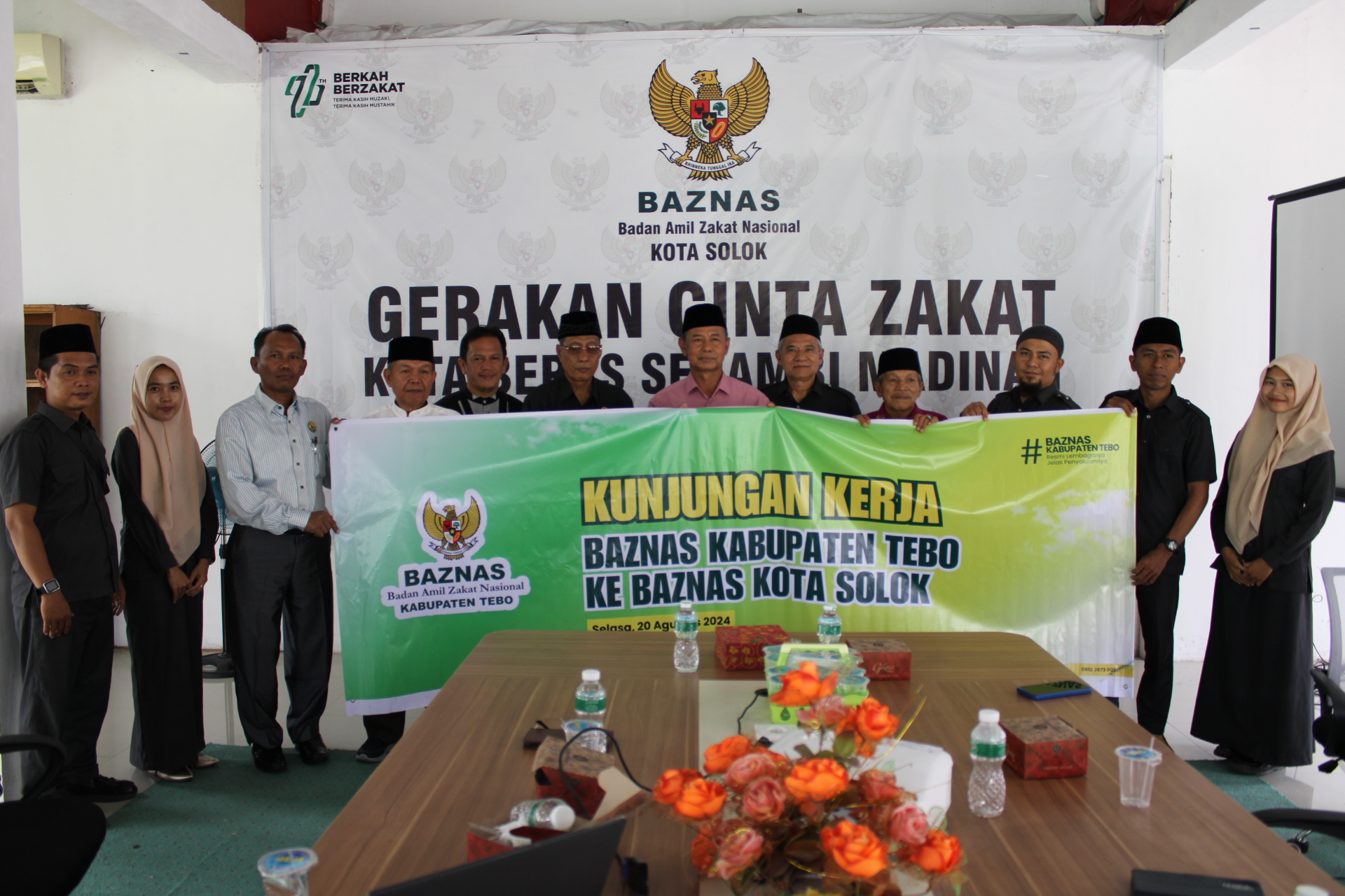 BAZNAS Kota Solok Terima Kunjungan BAZNAS Kabupaten Tebo