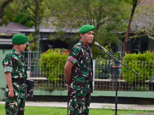 Dandim 0309/Solok Pimpin Apel Pengecekan Awal Dinas Setelah Lebaran