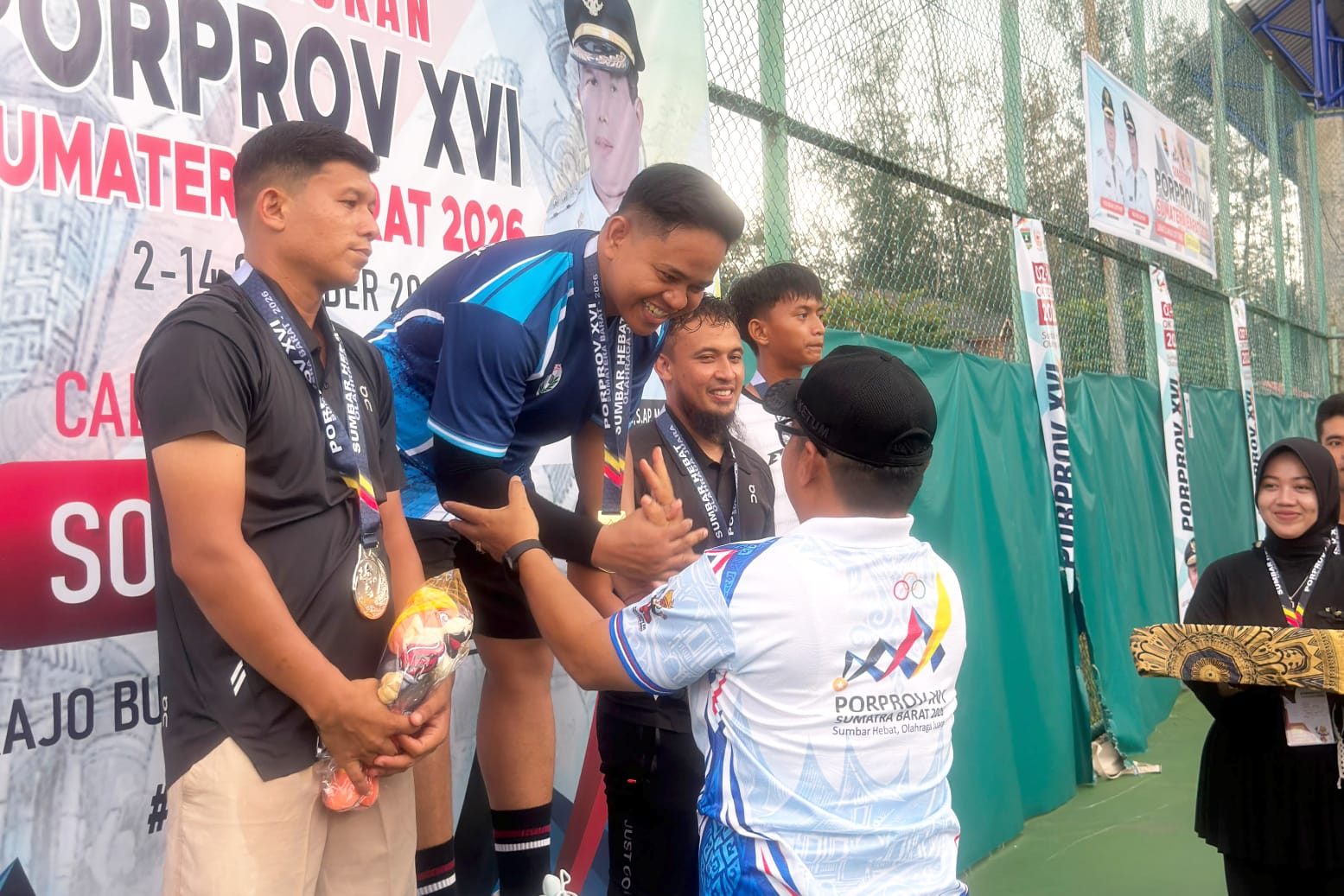Risky Syahputra Sumbang Emas, Soft Tenis Kota Solok Kian Berprestasi di Porprov XVI