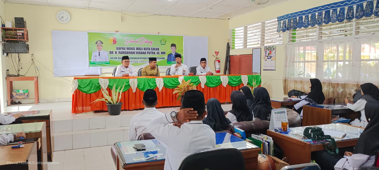 Kakankemenag Dampingi Wawako Kunjungi MTsN Kota Solok