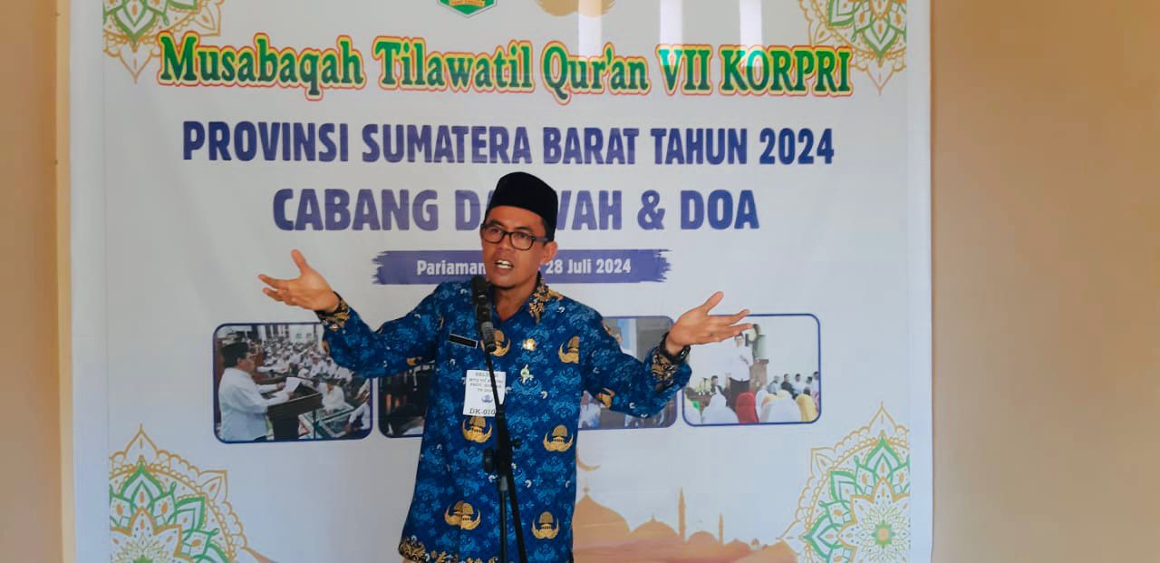 ASN Kota Solok Juara I Lomba Dakwah Quran dalam Seleksi MTQ Korpri Tingkat Provinsi