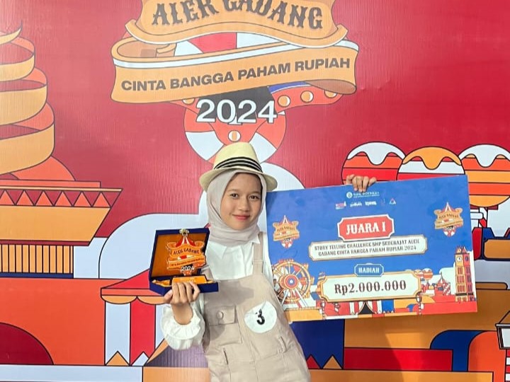 Siswi SMP N 2 Kota Solok, Amina Arum Genisya Masuk Final Lomba Storytelling FERBI 2024 