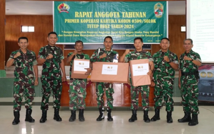 PRIMKOP Kartika 0309/Solok Gelar RAT Tahun Buku 2024