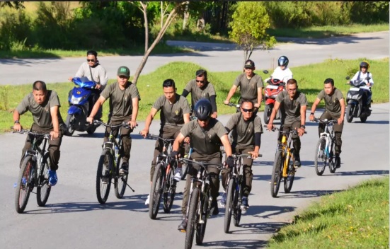 Jaga Kebugaran Kodim 0309 Solok Gelar Gowes Bareng