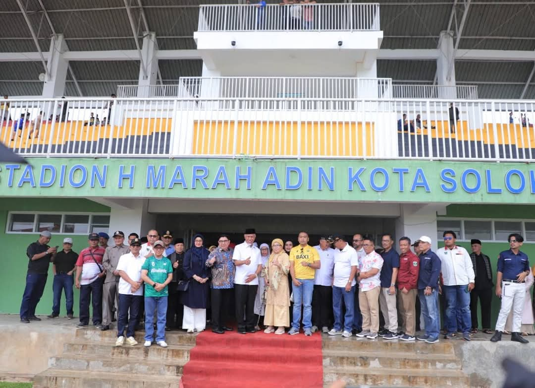 Kebanggaan Kota Solok, Stadion H Marah Adin Diresmikan Gubernur Sumbar