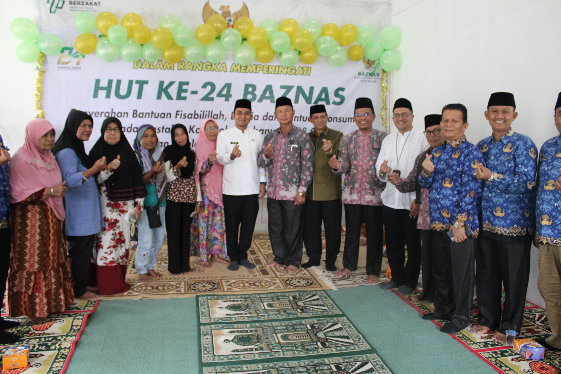 HUT Ke 24 BAZNAS Salurkan Zakat Sebesar Rp270 Juta 