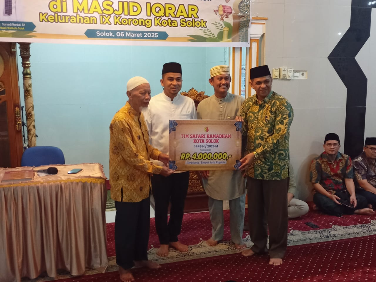 Safari Ramadhan ke Masjid Iqrar, Wako Ajak Masyarakat Dukung Rencana Pembangunan