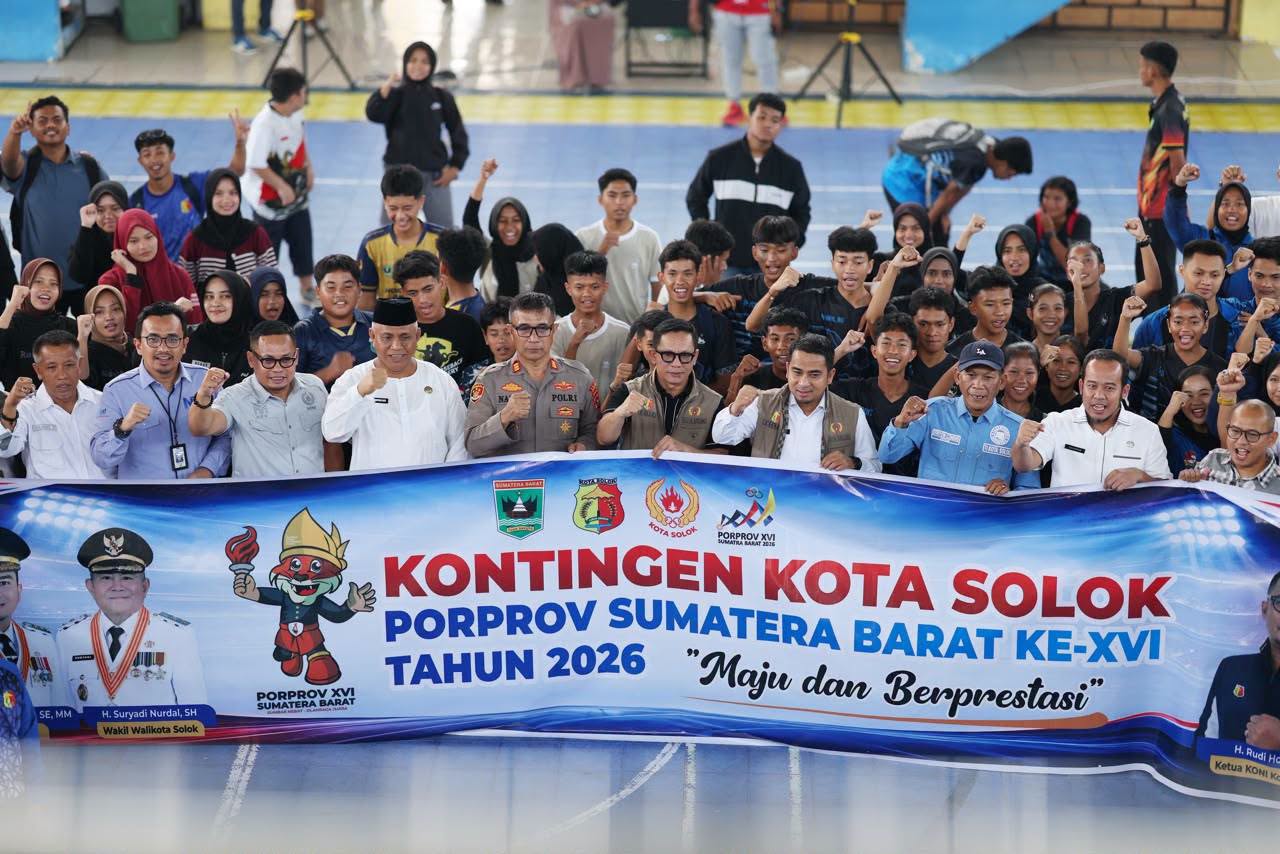 580 Atlet Kota Solok Siap Berlaga di 45 Cabang Olahraga Porprov XVI Sumbar