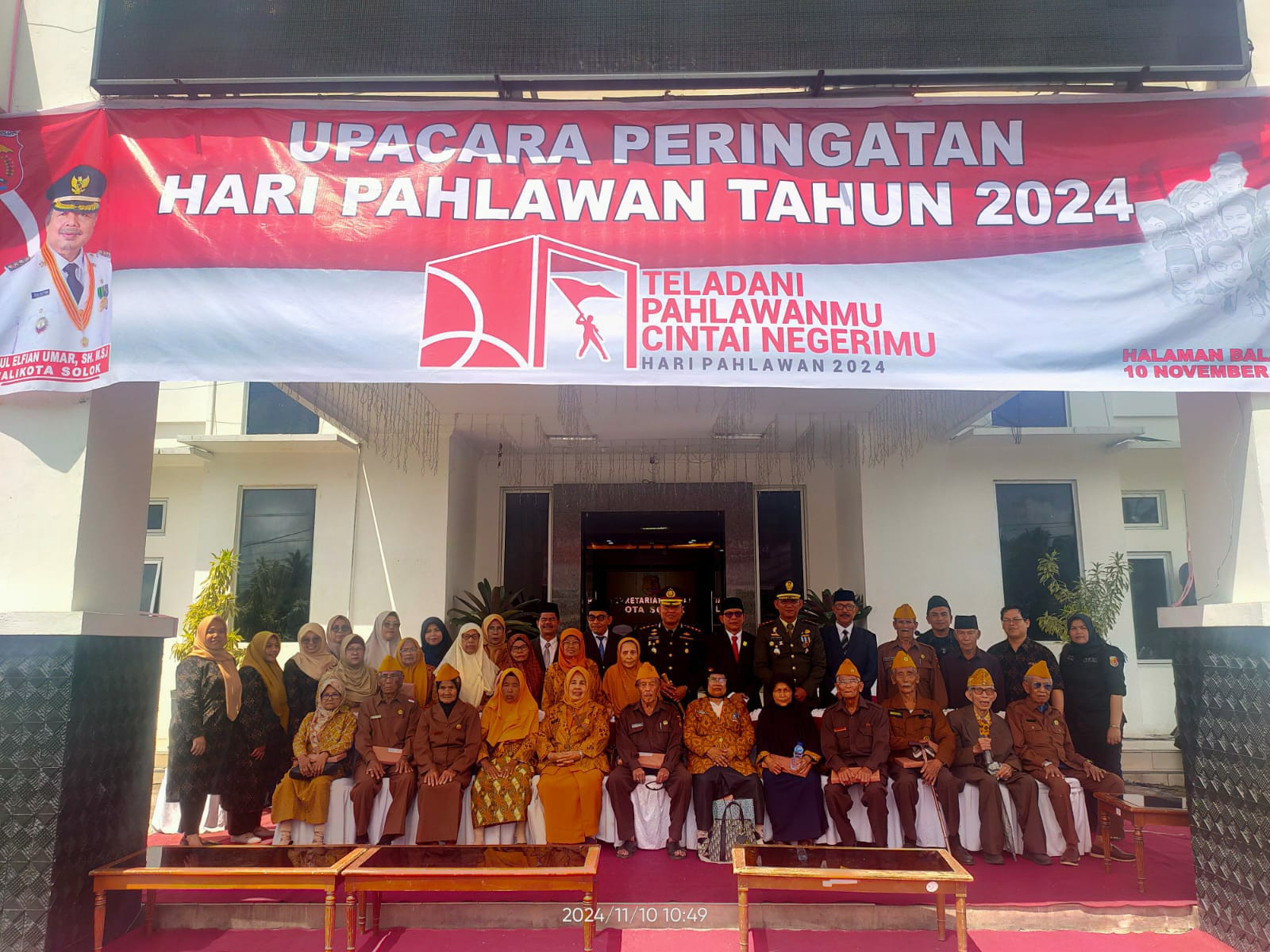 Legiun Veteran Republik Indonesia  Kota Solok Peringati Hari Pahlawan Nasional ke-79 Tahun 2024