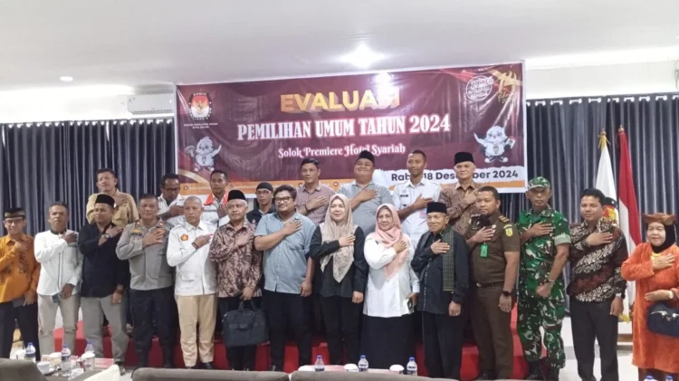 KPU Kota Solok Evaluasi Pelaksanaan Pilkada Serentak 2024