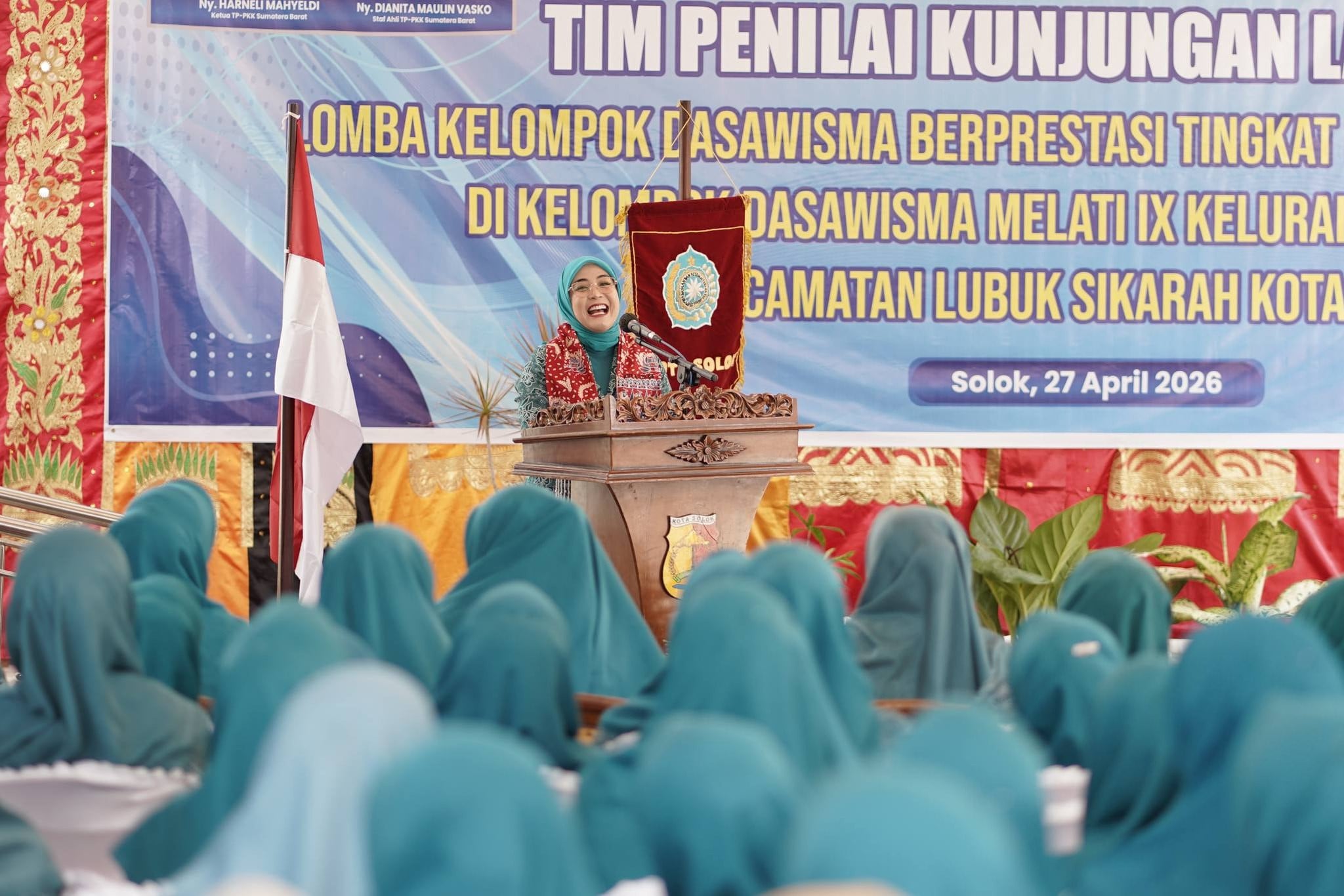 Dasawisma Melati IX Jalani Penilaian Lapangan Lomba Dasawisma Berprestasi Tingkat Sumbar