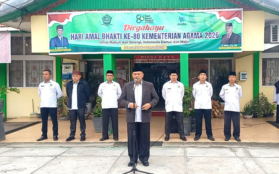 Pimpin Apel Perdana 2026, Plt. Kakan Kemenag Instruksikan Akselerasi Program dan Digitalisasi Layanan