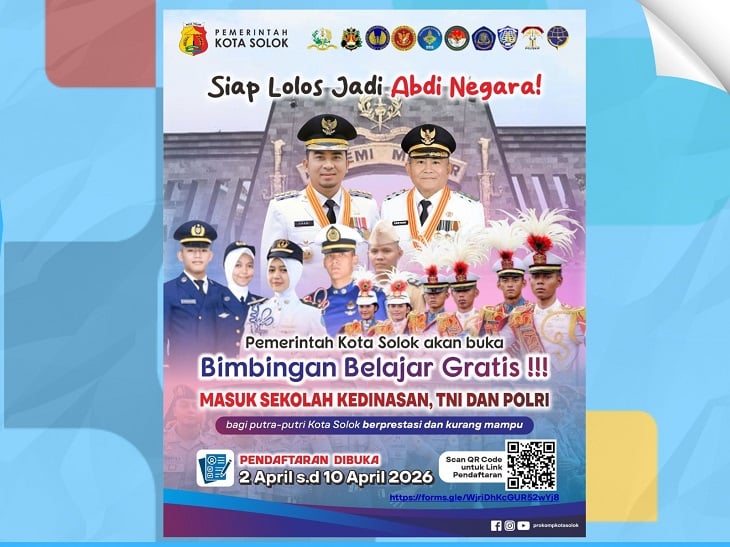 Pemko Solok Buka Bimbel Gratis Persiapan Sekolah Kedinasan, TNI dan Polri