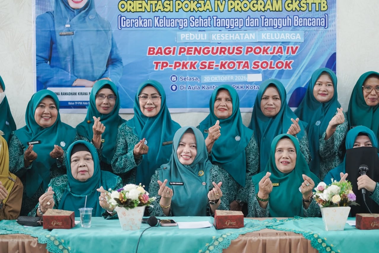 TP-PKK Kota Solok Perkuat Peran Kader Wujudkan Keluarga Sehat dan Tangguh Bencana