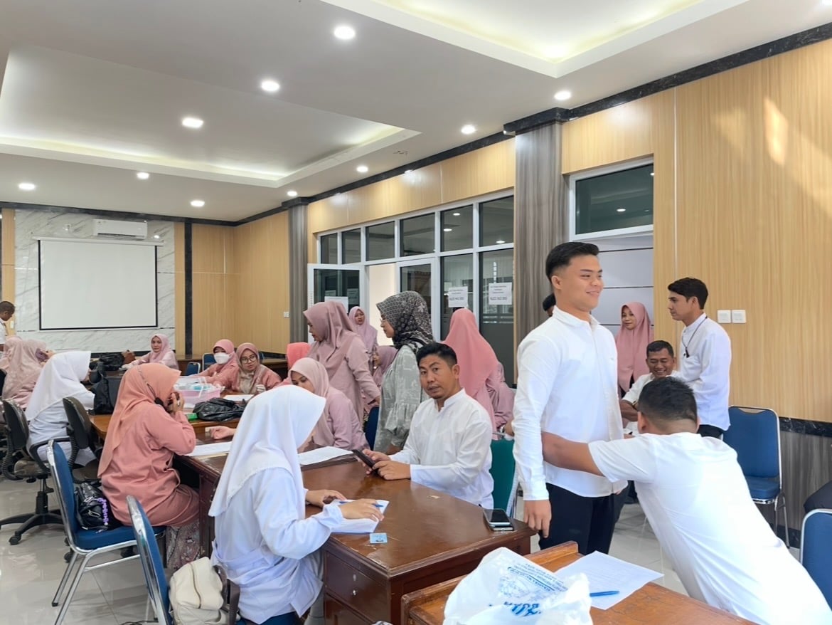 Budaya Kerja Sehat Dimulai dari Aparatur, PerkimLH Kota Solok Jalani Skrining Kesehatan