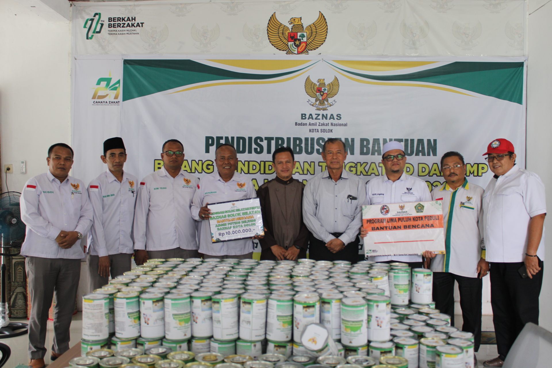 BAZNAS Daerah Tetangga Ulurkan Bantuan untuk Korban Angin Kencang di Kota Solok