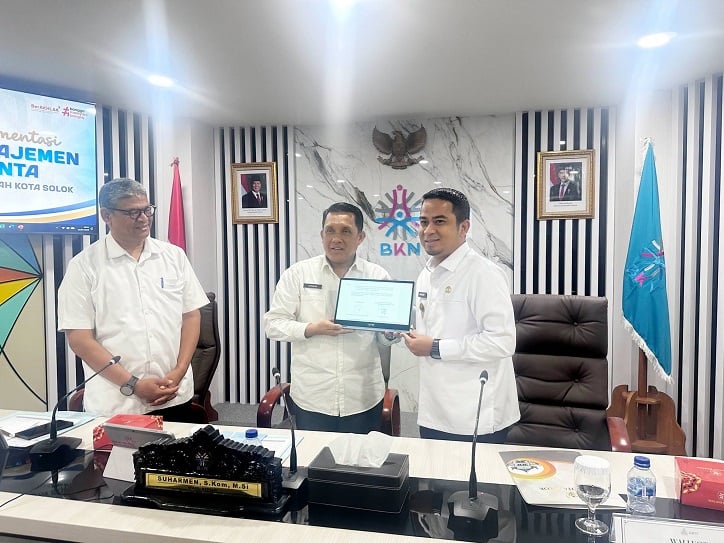 Tingkatkan Profesionalisme Birokrasi, Wali Kota Solok Sambangi BKN Pusat Bahas Akselerasi Manajemen Talenta ASN